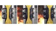 Bild 8: In konventionellen Brandschutzwänden erfüllen die Brandschutzdosen die Feuerwiderstandsklassen EI 30 bis EI 120; ein Dämmschichtbildner schäumt im Brandfall auf und verschließt alle Installationsöffnungen