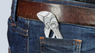 Bild 1: Der Zangenschlüssel XS ist klein genug für die Hosentasche, aber  so hilfreich wie ein komplettes Schlüsselset.