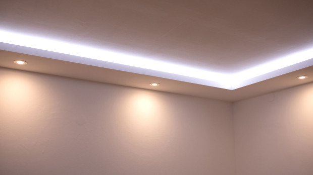 Indirekte LED-Deckenbeleuchtung 