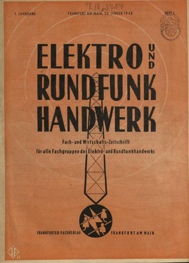 Elektro- und Rundfunkhandwerk: einziger Jahrgang 1948
